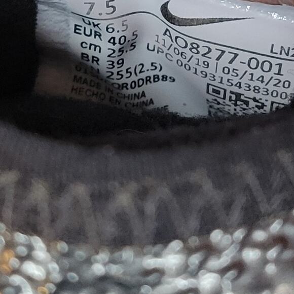 Nike Mens Vapor Edge Pro 360 Football Cleats Size 7.5 Black White AO8277-001 - Picture 10 of 14